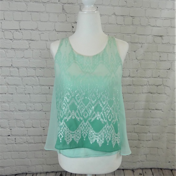 Express Tops - Express Sequin Tank